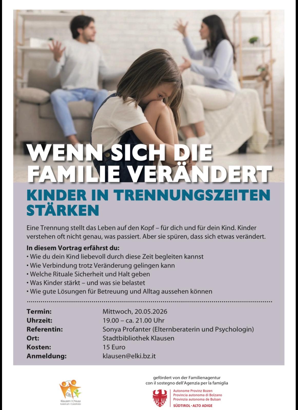Vortrag Wenn sich die Familie verändert